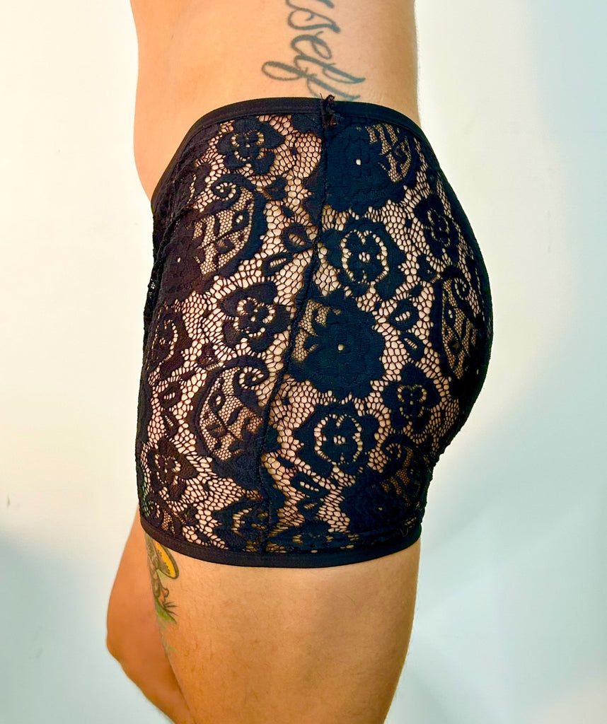 Black Lace Boxer Brief