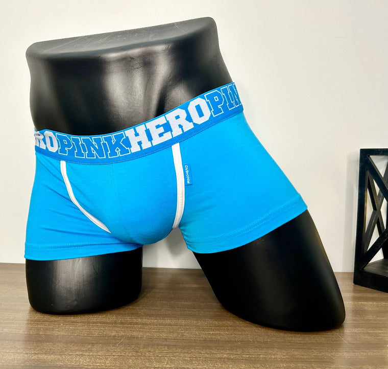 Light Blue Pink Hero Boxer Briefs