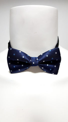 Royal Blue Dotted Bow Tie